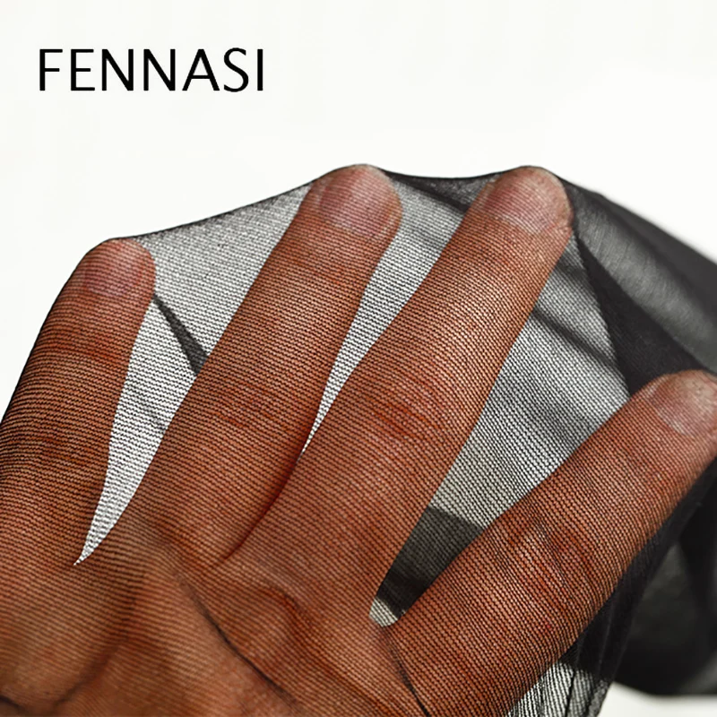 FENNASI клейкие женские черные колготки с промежностью прозрачные сексуальные