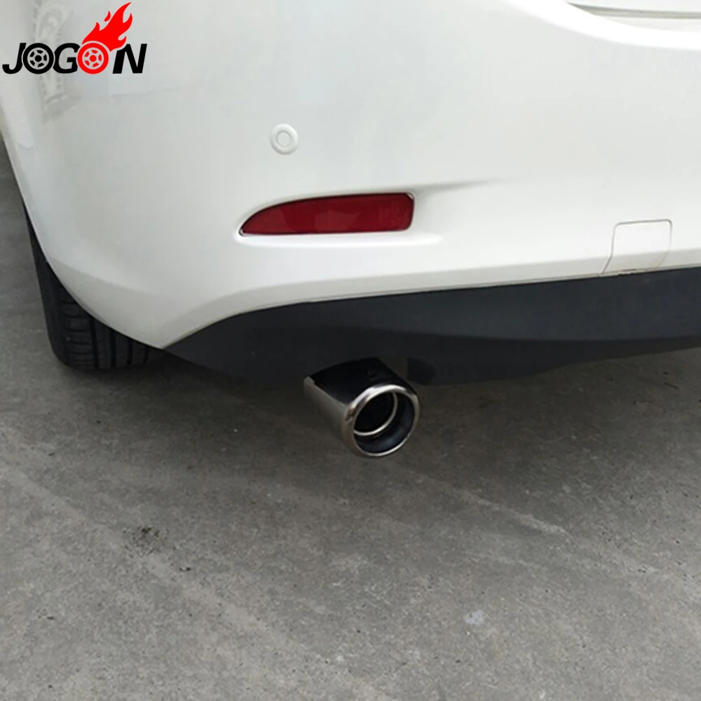 Наконечник крышки для Mazda 3 6 Atenza Axela CX-3 CX-5 задний наконечник выхлопной трубы глушитель отделка из нержавеющей стали