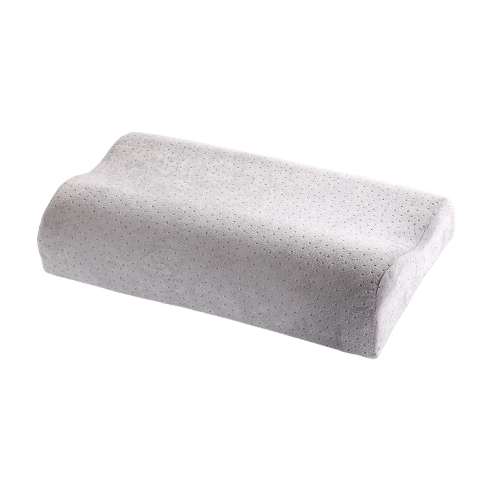 grey 1/2 шт, 50x30 см, Ортопедическая подушка для шеи с эффектом памяти, подушка для сна из волокна с медленным отскоком, подушки для постельных принадлежностей, массажер для шейного отдела, забота о здоровье - Цвет: grey