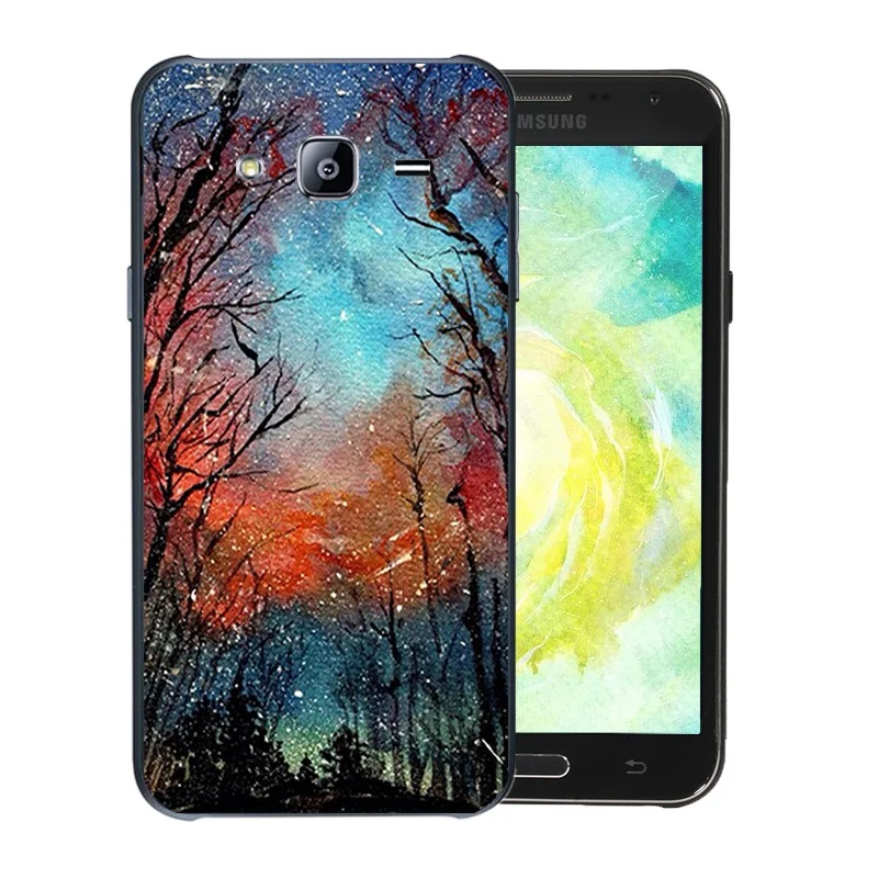 Phone Case For Samsung Galaxy J7 2015 J700H J700F J700 SM-J700F Soft Silicone Coque Clear Protect Shell Starry Sky Pattern Funda |