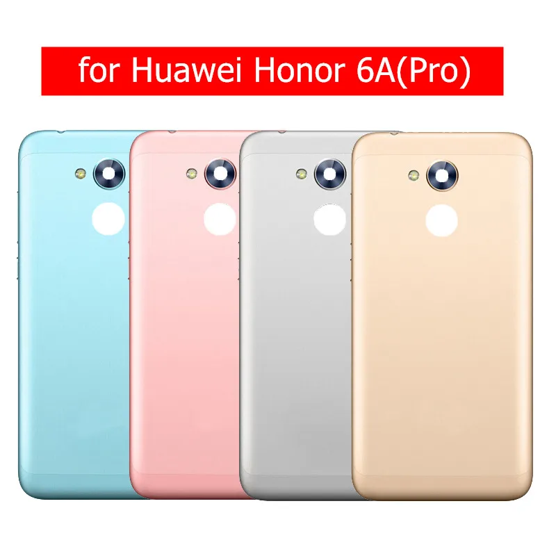 Задняя крышка батареи для huawei Honor 6A Play задний корпус металлическая задняя дверь камера Стекло Объектив Боковая кнопка запасные части