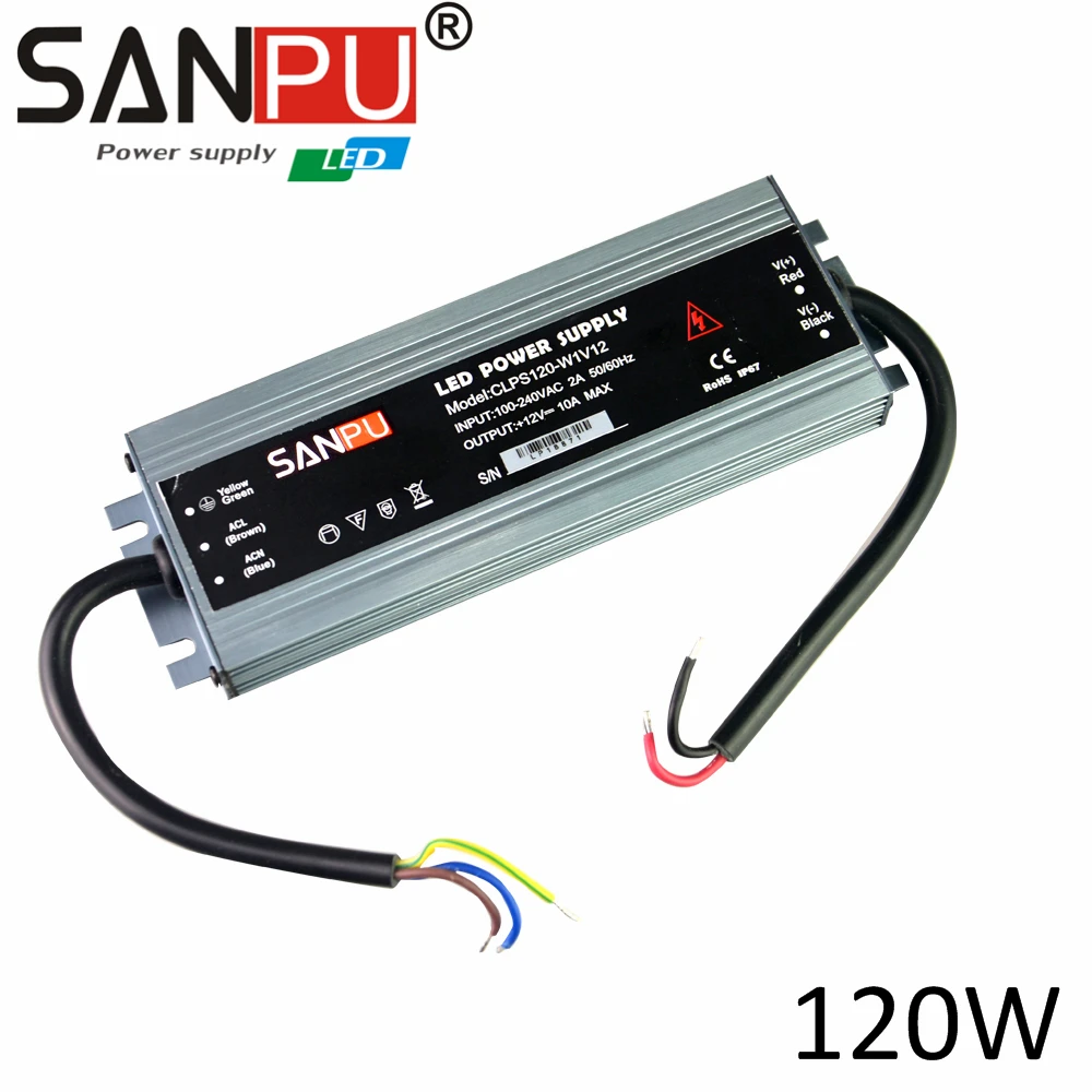 Новый 12 В 10 А 120 Вт переключатель питания Драйвер для светодиодных лент AC 110 220