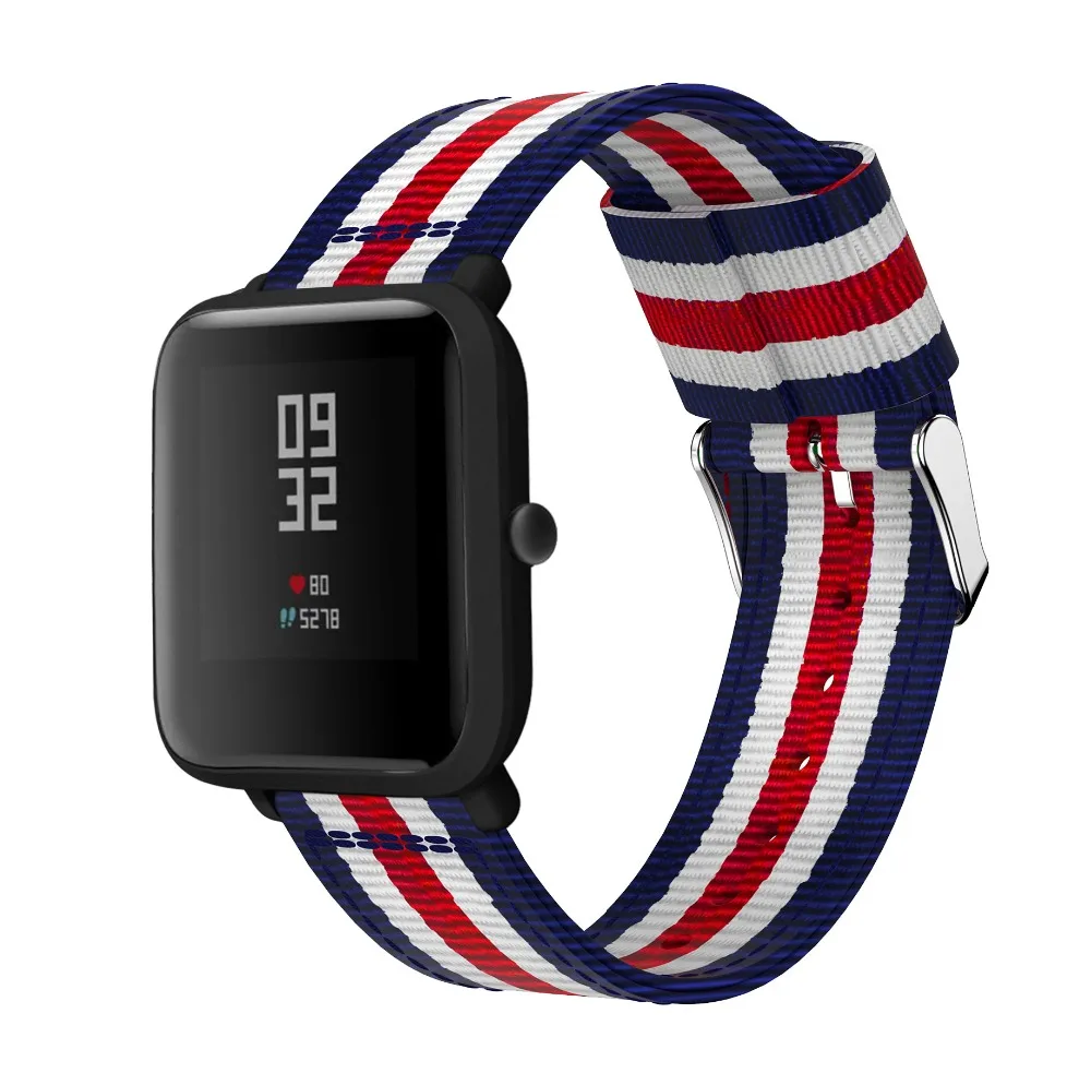 Новый тканевый ремешок для Huami Amazfit GTS браслета Xiaomi Bip BIT PACE Lite Молодежный умный