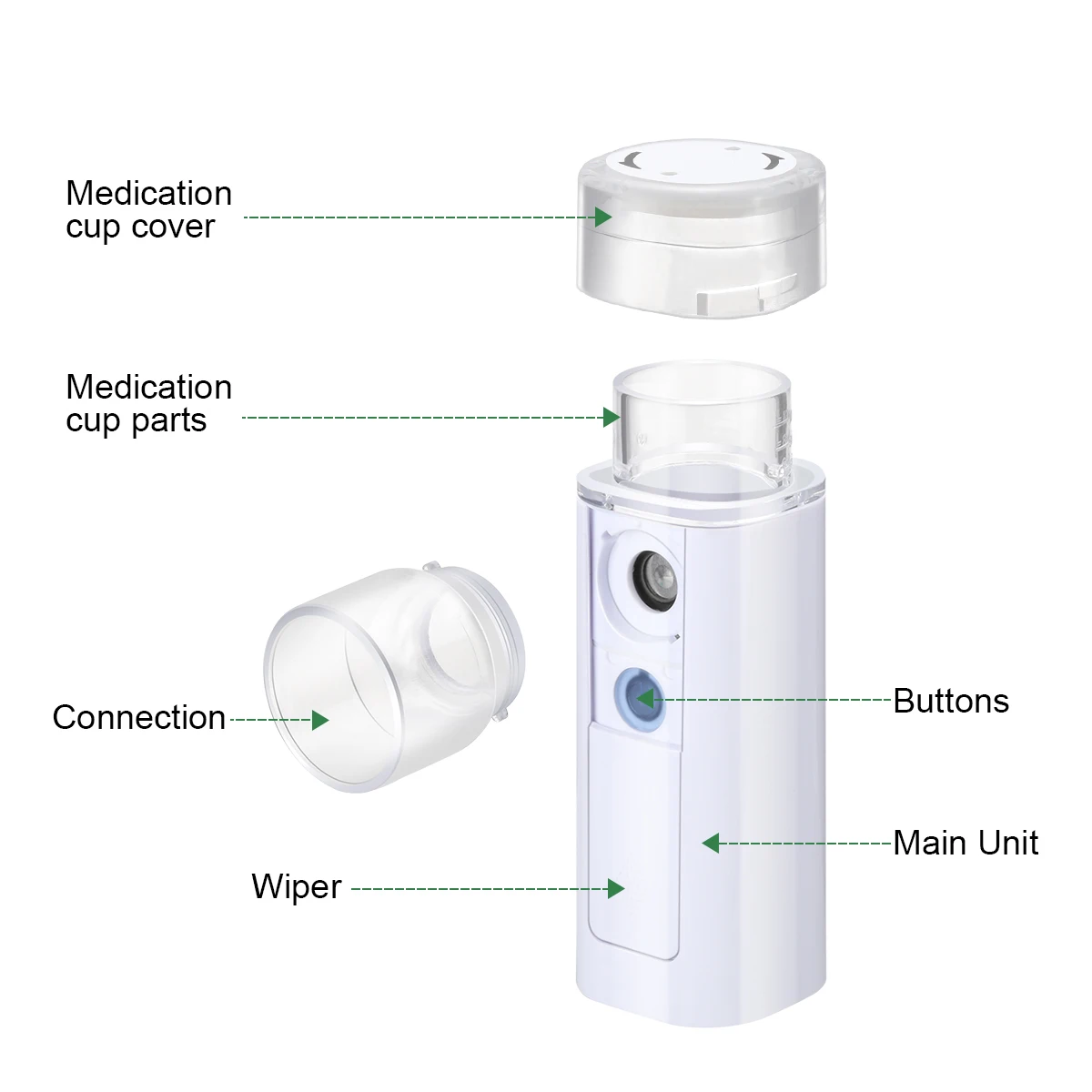 USB Перезаряжаемый Ультразвуковой ручной ингалятор распылитель увлажнитель