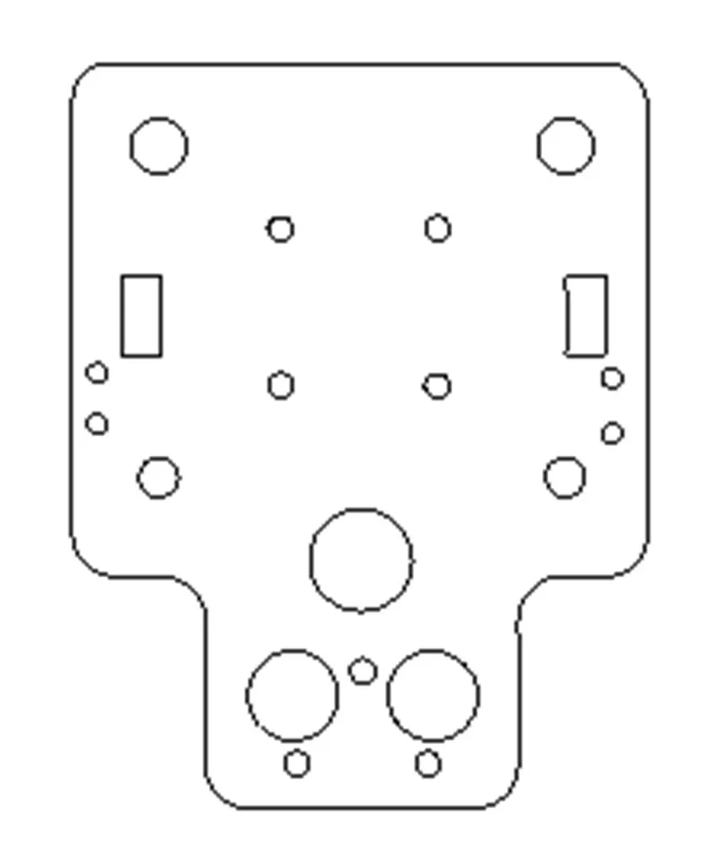 Funssor HE3D/Tarantula I3 металлический алюминиевый сплав X осевая каретка пластина MGN12H