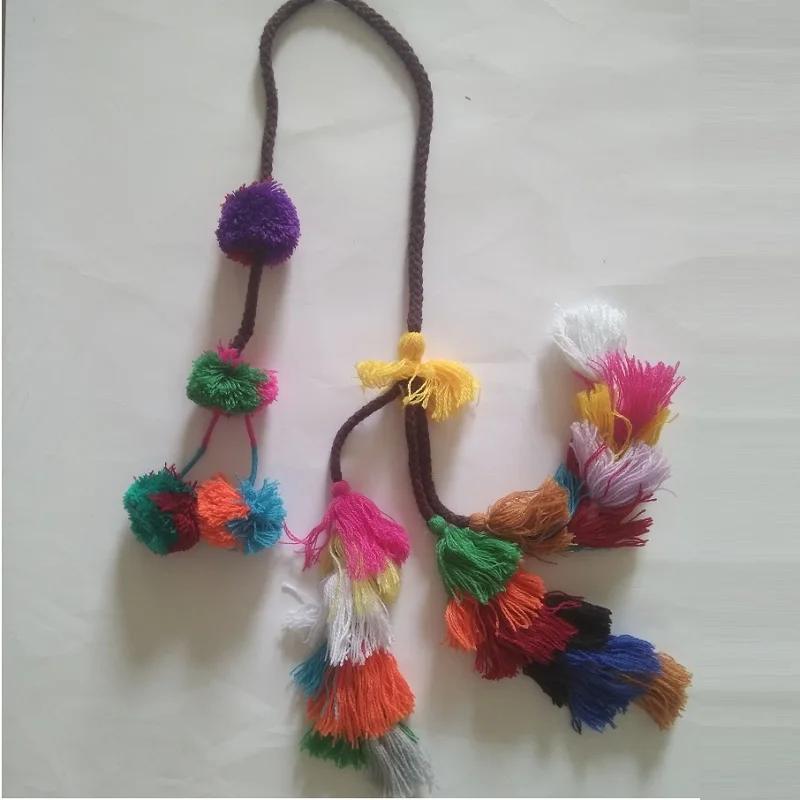 Brand 2020 Contrast Color Bag Accessory Colorful Sweater Ball Yard Tassel For Bags Accessories | Багаж и сумки
