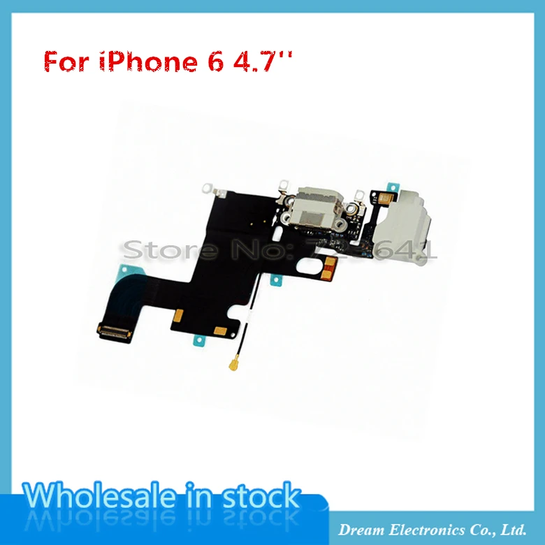 MXHOBIC 20 шт./лот зарядный порт USB док разъем гибкий кабель для iPhone 6 6G Plus 4 7 5 наушников
