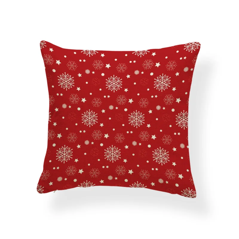 Счастливая Праздничная наволочка Снежинка лепесток дерево Счастливого