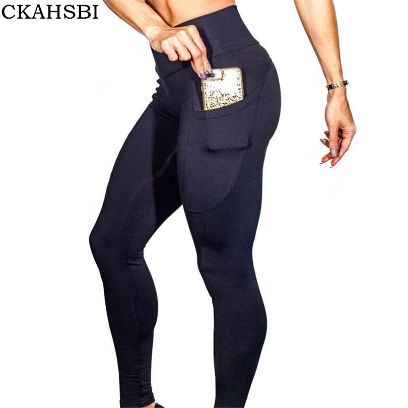 

CKAHSBI Lady Yoga Fitness Leggings Running Legging Gym Stretch Sport High Waist Pants Sports Trousers Patchwork Black Yoga Pants
