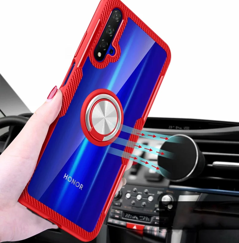 Чехол для Huawei Honor 20 чехол huawei Nova 5T honor X10 30s 30 Pro Plus view прозрачный мягкий с магнитной
