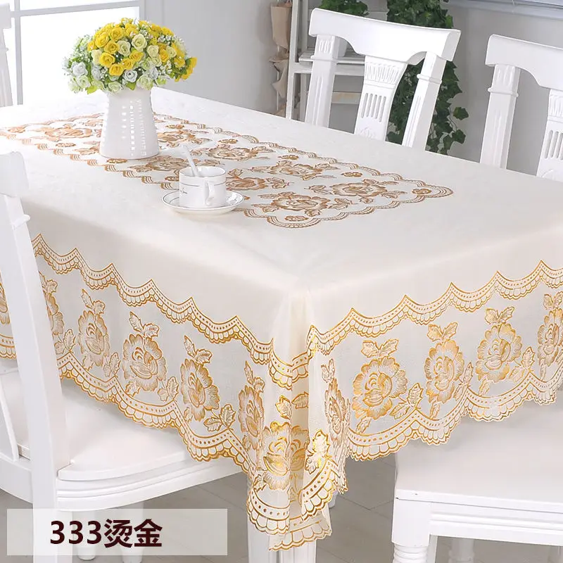 333tangjin Европейский стиль, прочная ПВХ скатерть, масляная/водостойкая скатерть, свадебная скатерть, без мытья, кухонные скатерти для отеля - Цвет: 333tangjin