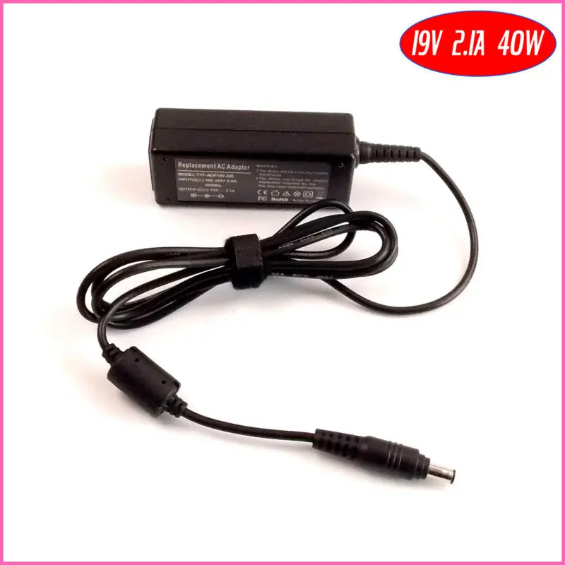 19V 2.1A 40W Ноутбук Ac адаптер Зарядное устройство для Samsung NP-N210-JA02US NC110-A01NC110-A02 N310-13GMB