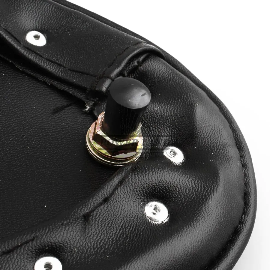 1 шт. черные мотоциклетные Подушки Кожезаменитель оранжевый Стиль соло сиденья