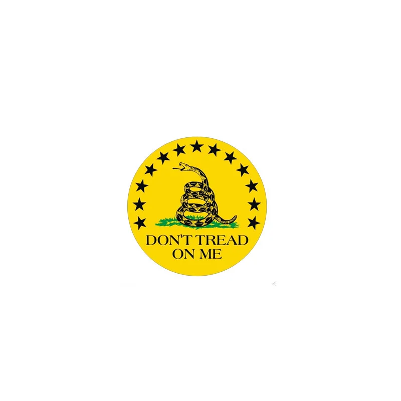 YJZT 15 см* 15 см Автомобильная наклейка Dont Tread On Me Snake смешная ПВХ наклейка 12-0446