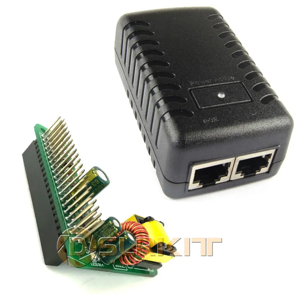 DSLRKIT Gigabit Raspberry Pi 4 4B 3B + 3B Plus PoE Kit (HAT + ) Power Over Ethernet