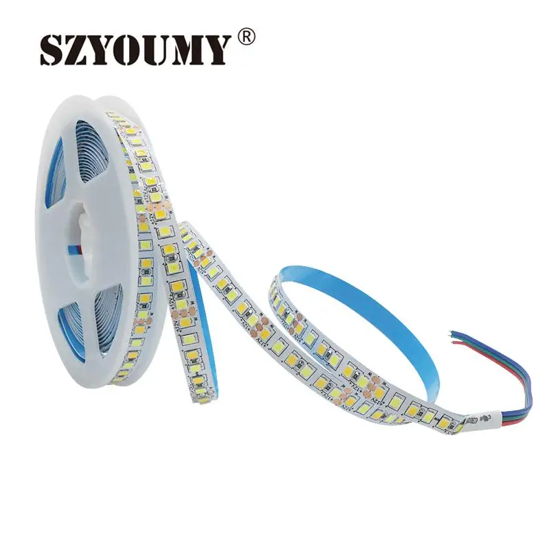 SZYOUMY 2835 CCT Светодиодная лента 120 светодиодов/м двойной белый цвет Регулируемая