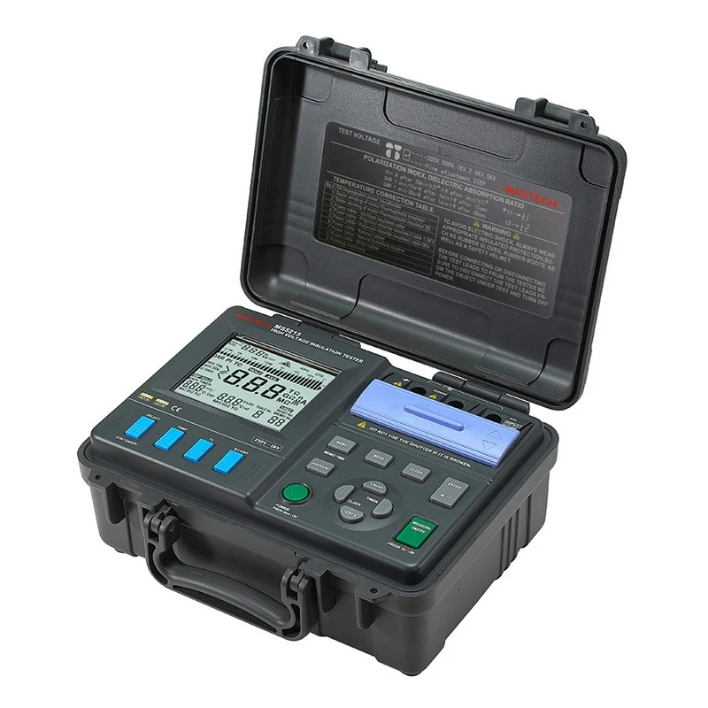 Цифровой тестер изоляции высокого напряжения MASTECH MS5215 Мегаомметр 250 В ~ 5 кВ 3 мА