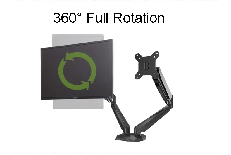 Настольное крепление 2 в 1 с газлифтом и держателем монитора|monitor holder|monitor holder armdual