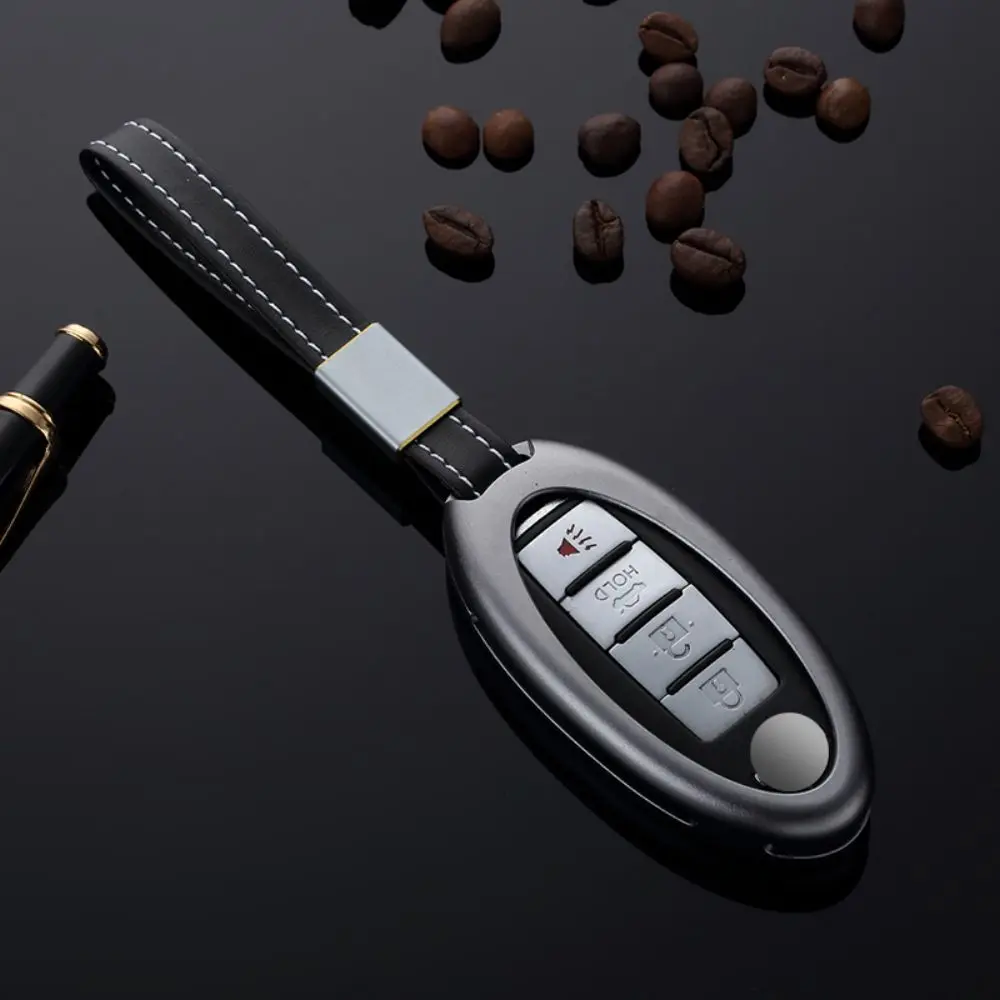Car Key Case Remote Cover Holder Protector Aluminum Alloy Keychain Bag for Nissan MURANO MAXIMA SUNNY GT-R PATROL 370Z QUEST | Автомобили