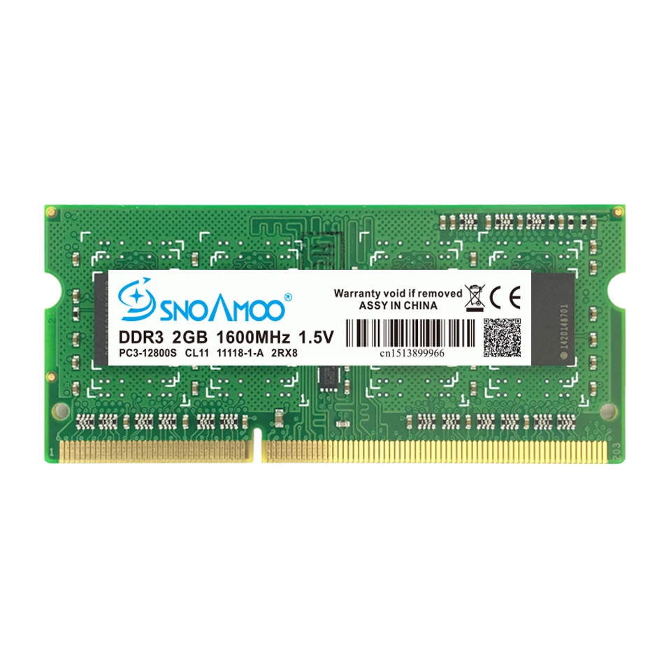 SNOAMOO DDR3 4 Гб 1333/1600 МГц memoria Ram память для ноутбука SO-DIMM 204 Pin 1 5 V 2Rx8 гарантия памяти