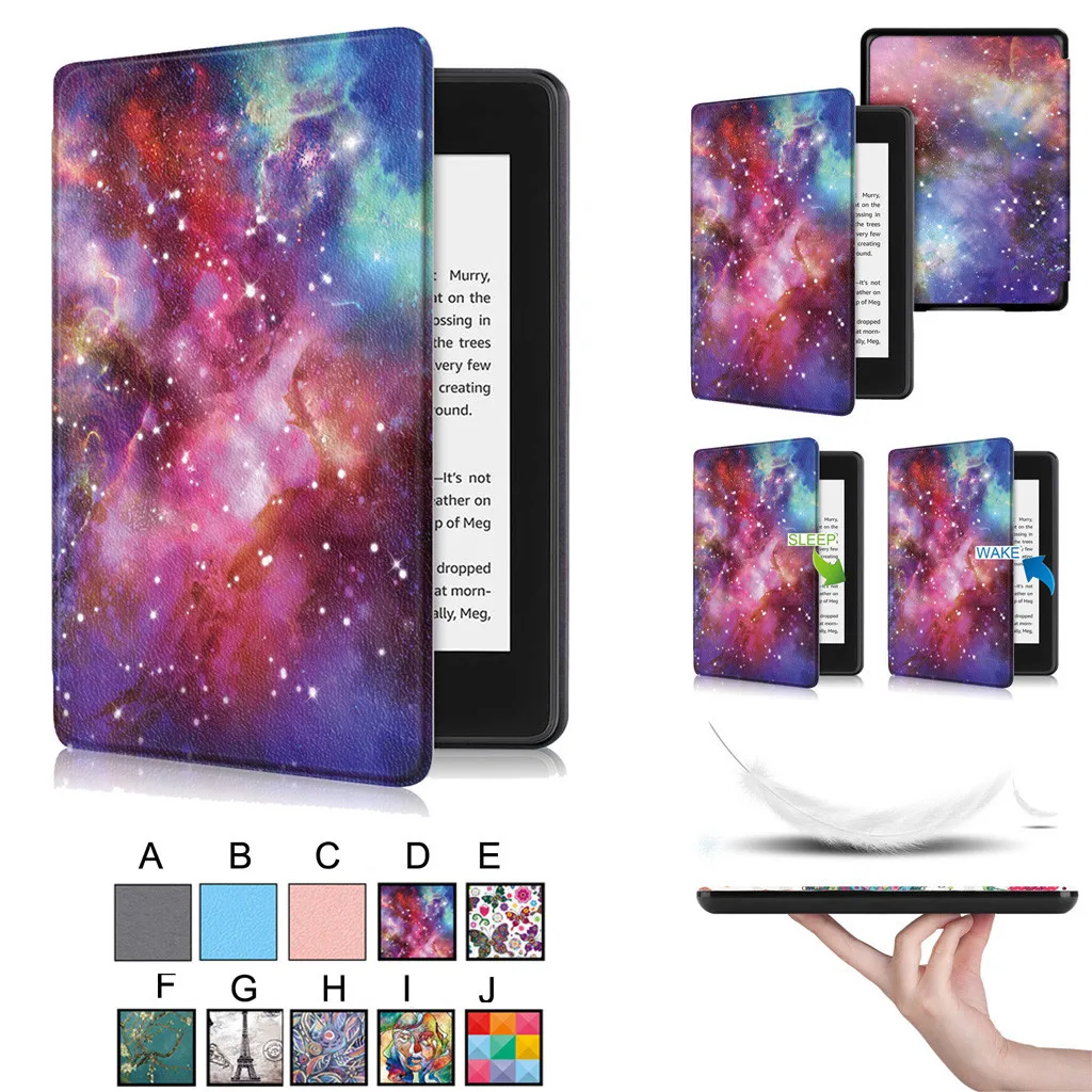 Высококачественный защитный чехол для нового Kindle Paperwhite 4 2018 умный тонкий кожаный