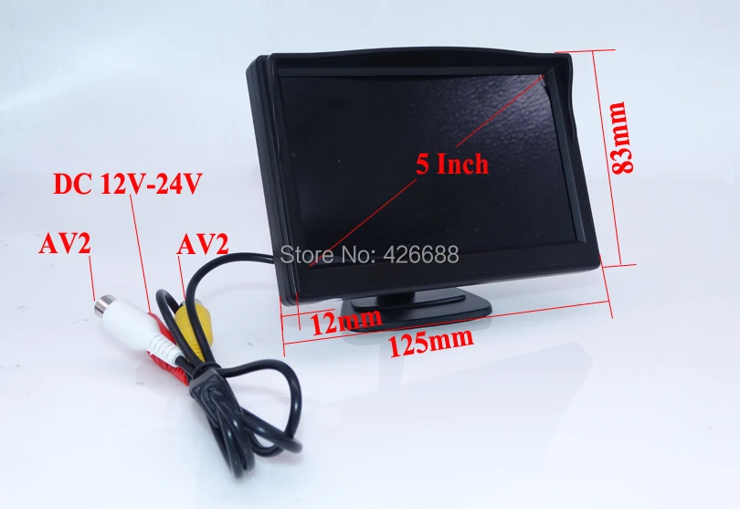 ЖК монитор для камеры заднего вида 5 дюймов|car lcd monitor|rear view monitormonitor rear |
