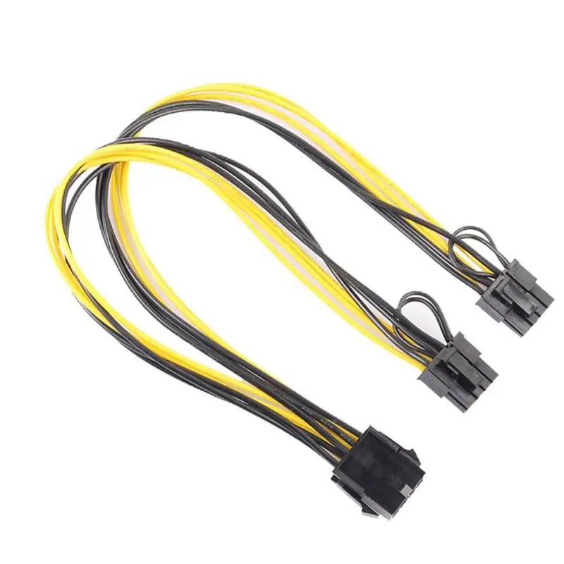 8Pin к видеокарте двойной PCI E (6Pin + 2Pin) кабель питания|Компьютерные кабели и разъемы|