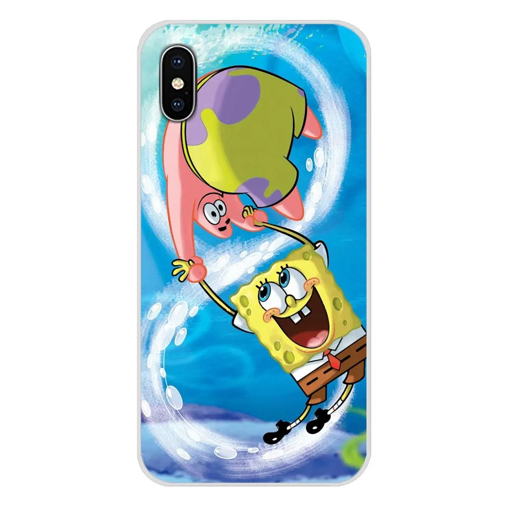 Губка Боб Квадратные Штаны прозрачный мягкий чехол для LG G3 G4 Mini G5 G6 G7 Q6 Q7 Q8 Q9 V10 V20 V30