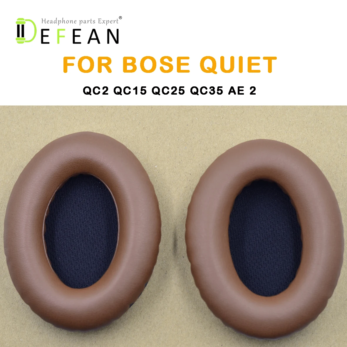 Defean 1 пара коричневых амбушюров для Bose QC2 QC15 QC25 QC35 AE 2 2i 2w SoundTrue SoundLink|Аксессуары