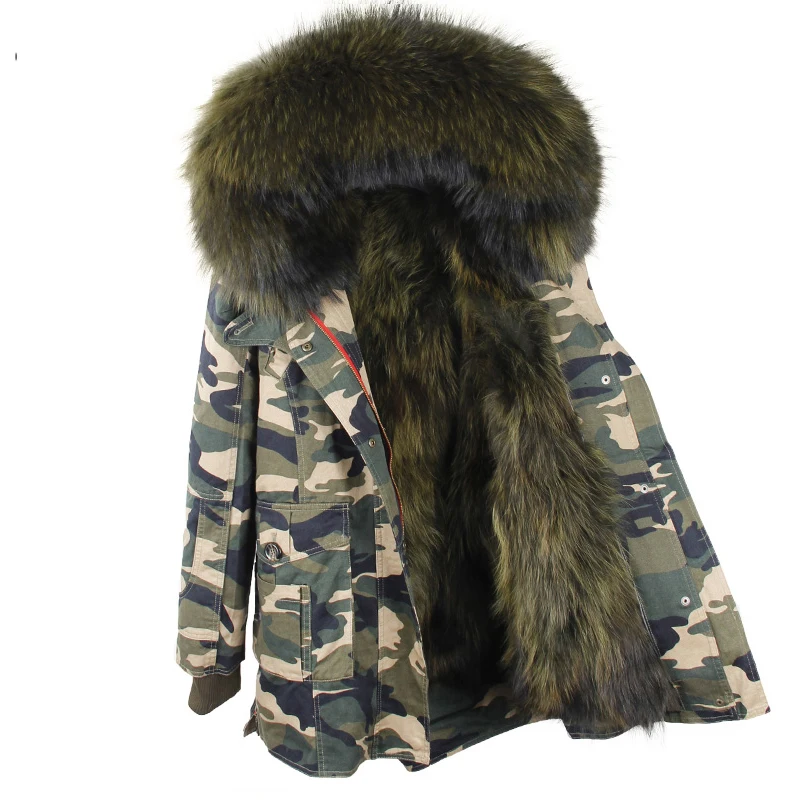 Новинка 2018 зимнее пальто куртка из натурального меха Женская парка подкладка