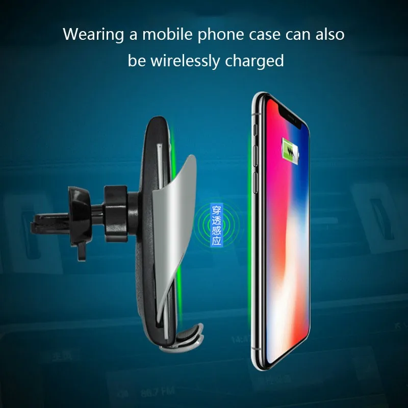 S5 10W/7.5W/5W wireless charger &amp car phone holder Fully automatic induction for your mobile stand | Электроника