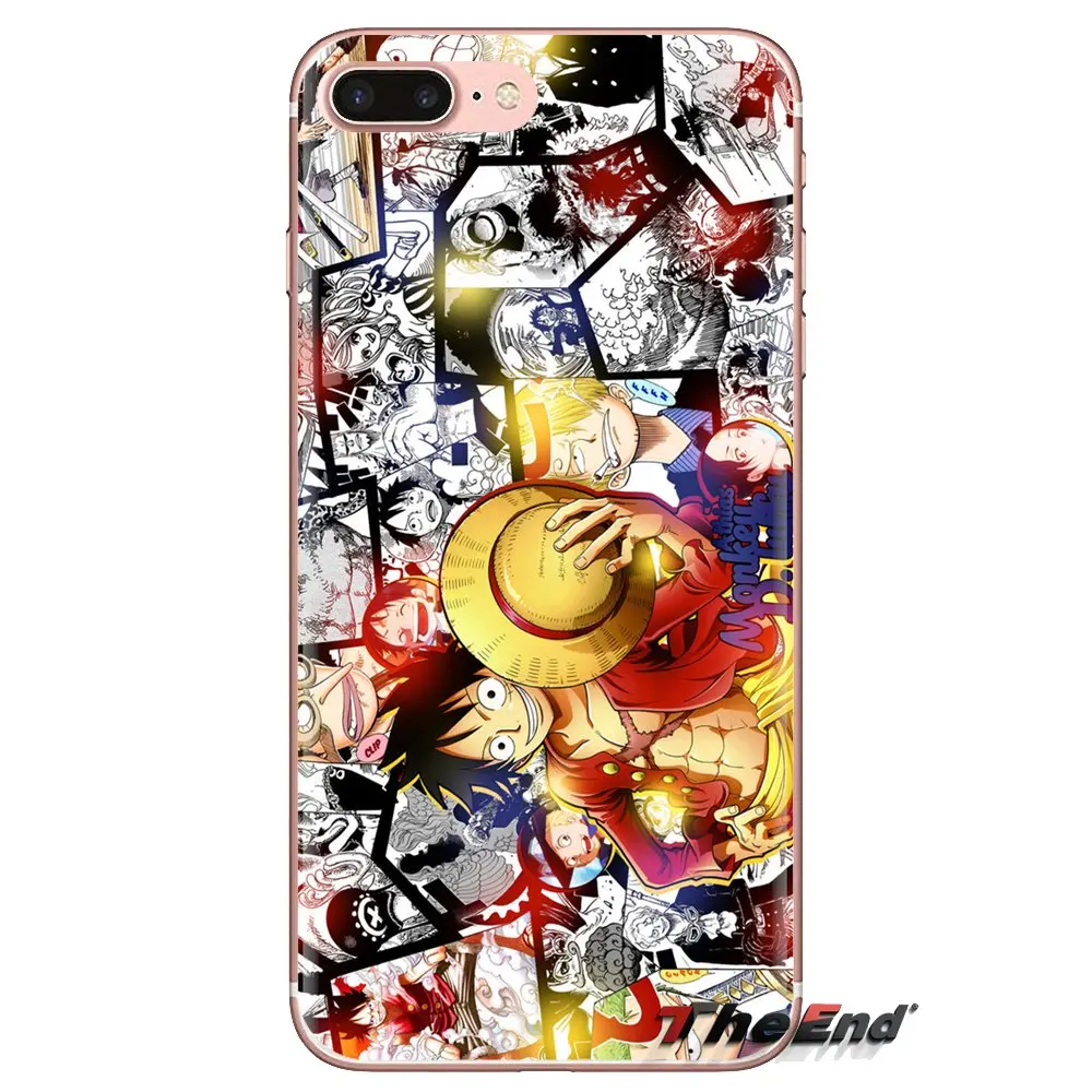 For Huawei Mate Honor 4C 5C 5X 6X 7 7A 7C 8 9 10 8C 8X 20 Lite Pro One Piece Portgas D. Ace Luffy Transparent Soft Cases Covers |
