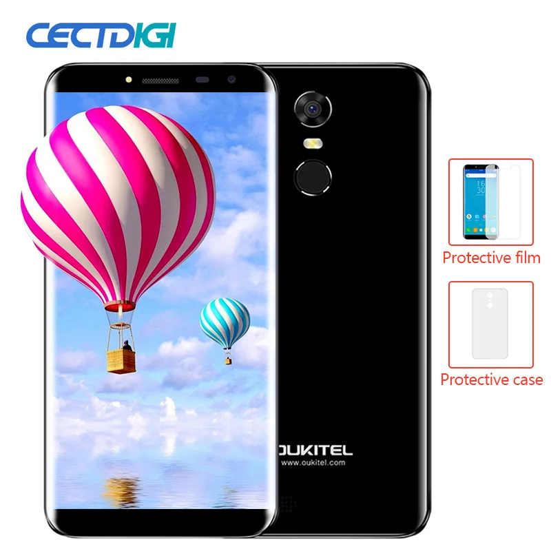 Oukitel C8 5.5 дюйма HD края меньше Бесконечность Дисплей Смартфон Android 7.0 3000 мАч 2 ГБ + 16