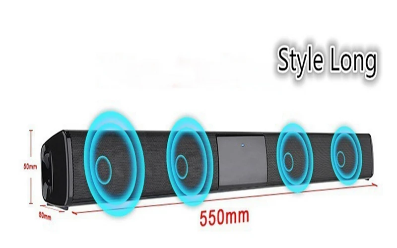 4 Speakers Беспроводной Bluetooth ТВ Саундбар 2 4 колонки звуковая панель домашний кинотеатр сабвуфер RCA - Цвет: 4 Speakers