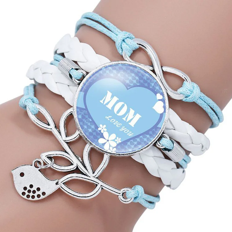 Красивые Многослойные браслеты с надписью MOM EVER We Love You на день матери ювелирные