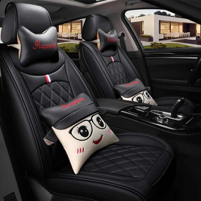 Новые кожаные защитные чехлы на сиденье автомобиля Универсальная автомобильная