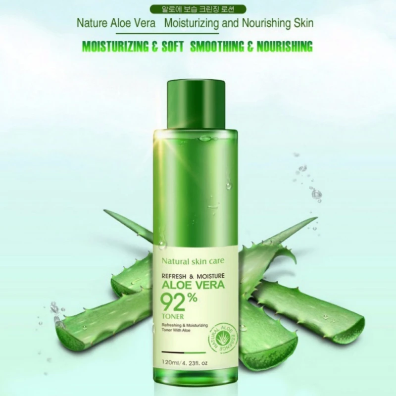 

BIOAQUA Natural Face Toner Aloe Vera Gel VC Essence Skin Care Hydrating Moisturizing Vitamin C Lighten Pore Toner Korean 120ml