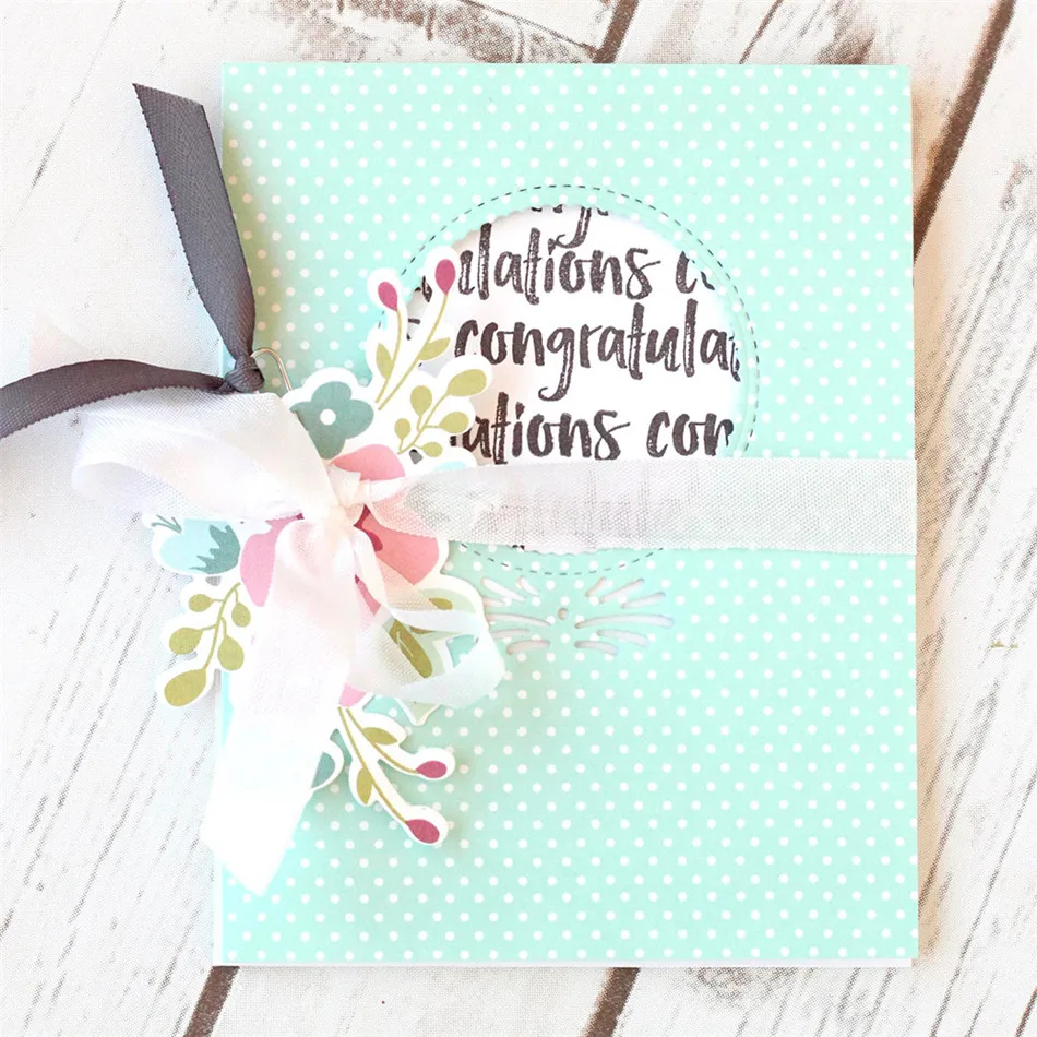 Eastshape фоторамка для умственной резки Скрапбукинг Круглый бриллиант карты