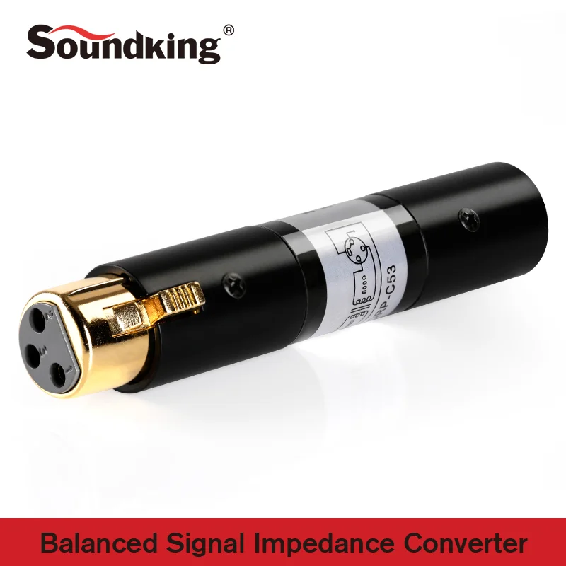 Soundking XLR (F) к (M) сбалансированный преобразователь сопротивления сигнала