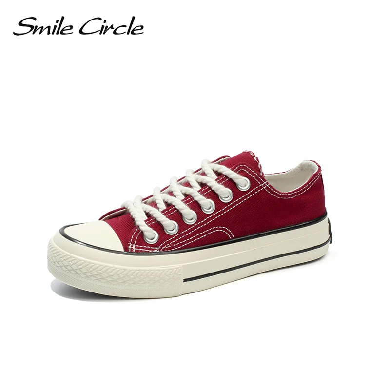 Smile Circle/2018 г. Весенне-летние белые кроссовки Женская Ультрамягкая повседневная