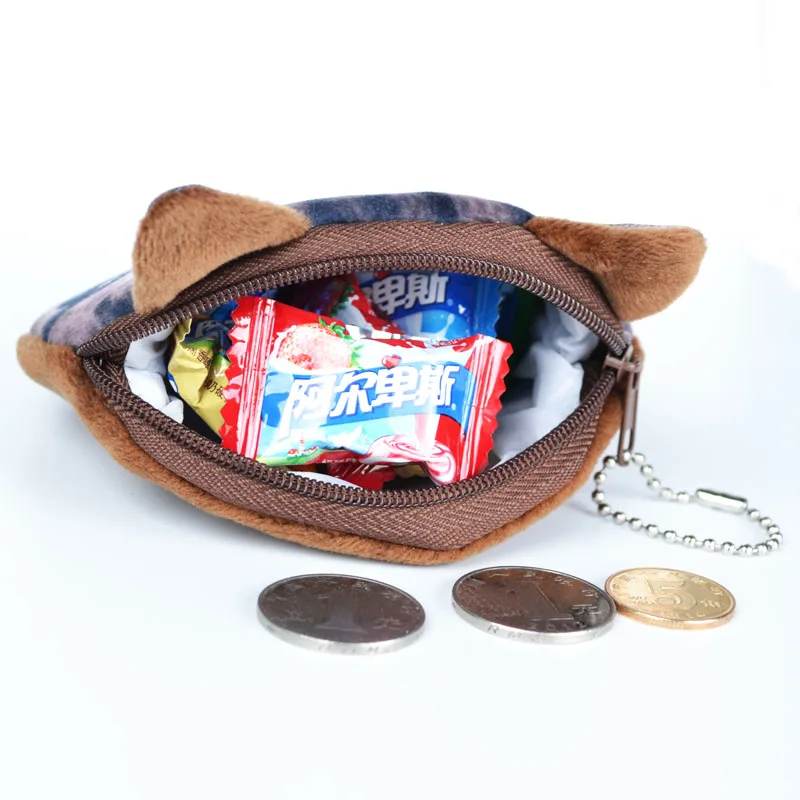 Милый плюшевый Кошелек с объемным рисунком собаки новинка 2018 коллекция сумка для
