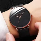 GENEVA сетчатый ремешок мужские часы новый дизайн минималистичные мужские часы из нержавеющей стали Кварцевые наручные часы Роскошные деловые черные часы