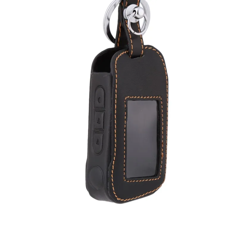 A93 Leather Case For A63 Remote Car Alarm LCD Keychain Cover Tools | Автомобили и мотоциклы