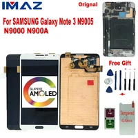 imaz orignal super amoled 5 7%e2%80%9d lcd for samsung galaxy note 3 n9005 n9000 n900 n900a lcd display touch screen digitizer assembly