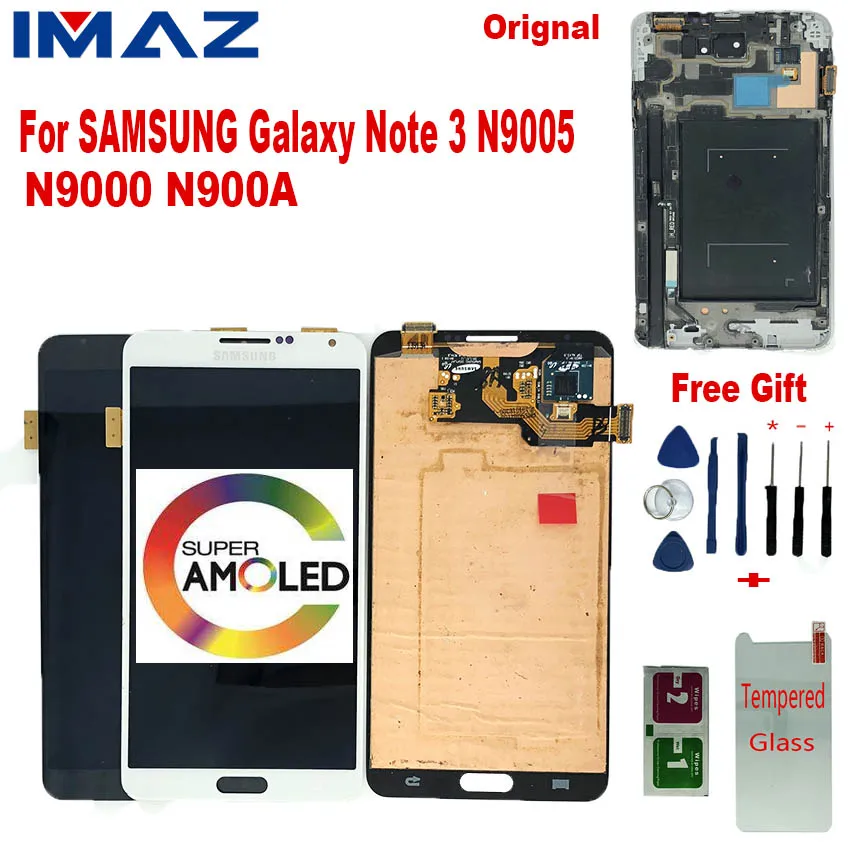 Оригинальный ЖК дисплей IMAZ SUPER AMOLED 5 7 дюйма для Samsung Galaxy Note 3 N9005 N9000 N900 N900A с