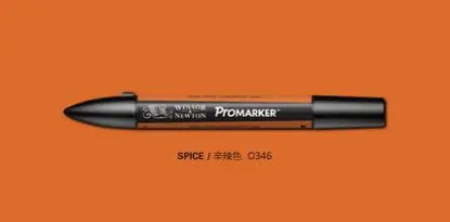Winsor& Newton ProMarker двойной наконечник графический маркер ручка желтый цвет тональные маркеры - Цвет: spice