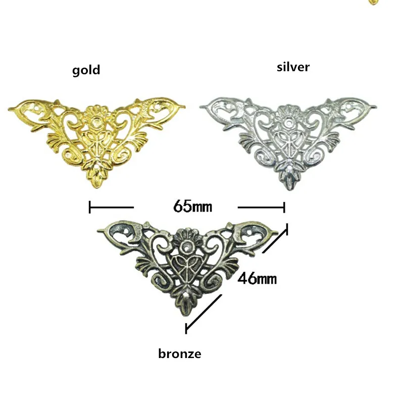 46 мм античный цинковый сплав украшения искусственный чехол декоративный Угловой