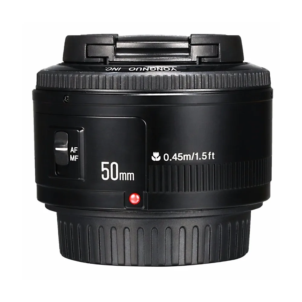 YONGNUO YN50mm f1.8 YN 50 мм AF объектив YN50 с автофокусом крышка УФ сумка для цифровых