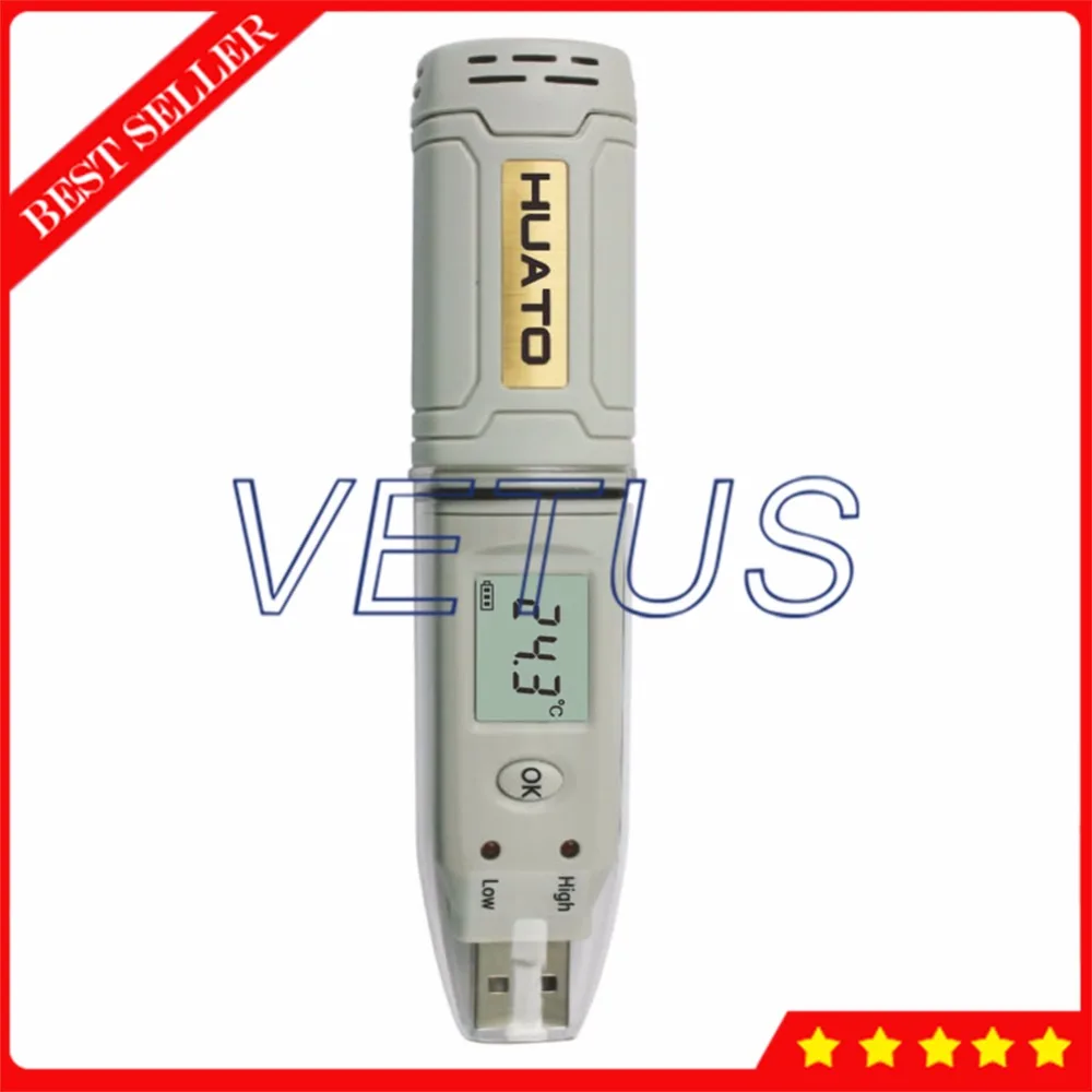 

Цифровой USB-Регистратор данных HE171, водонепроницаемый Регистратор температуры с 4,3000 точностью 0,5c