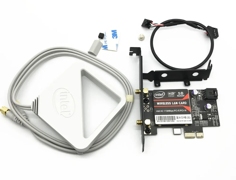 С внешней антенной Intel 9260 AC 9260AC 9260NGW MU-MIMO Bluetooth 5,0 PCI-E PCIe 1x X1 настольная карта